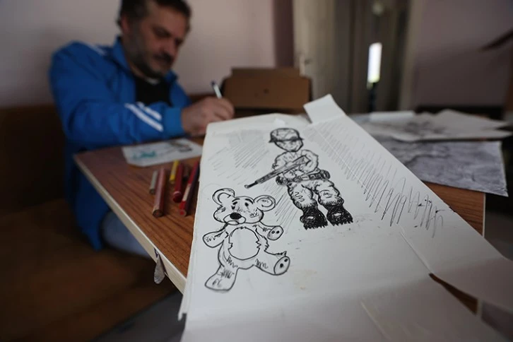 Katliamı Resimlerle Anlatıyor