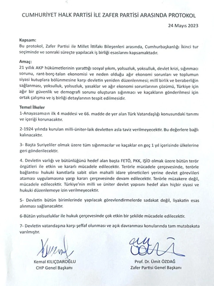 Ümit Özdağ “Gizli Protokolü” Açıkladı