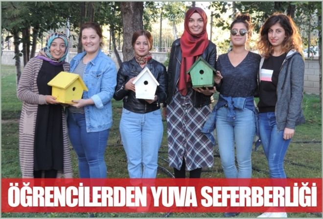 ÖĞRENCİLERDEN  YUVA SEFERBERLİĞİ