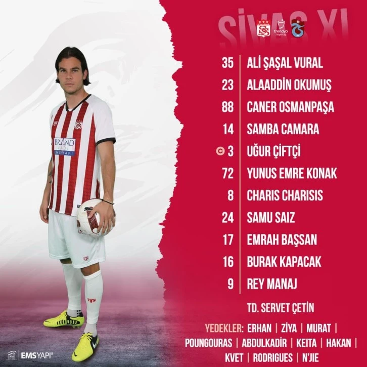 Sivasspor’da Kadroda Sürpriz Tercih