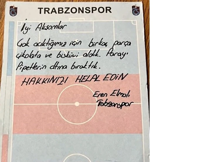 Trabzonlu Futbolculardan Örnek Davranış