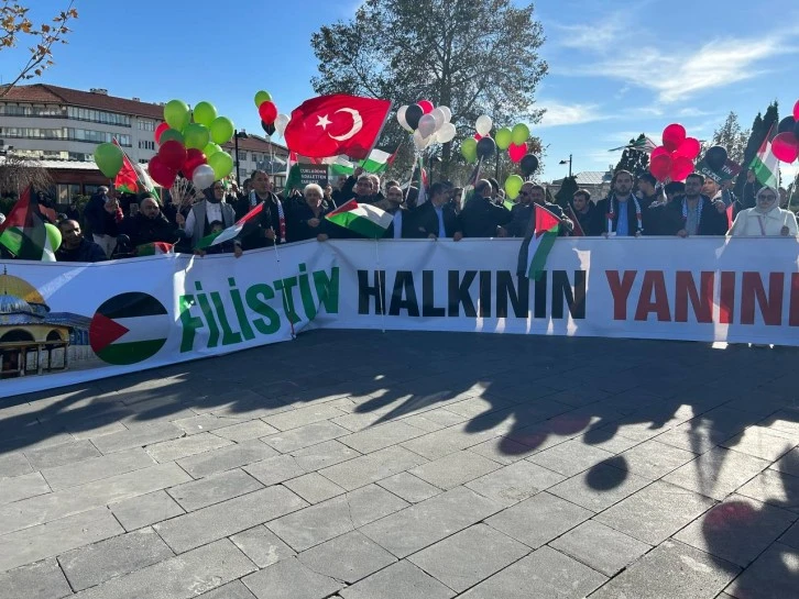 Sivas'ta Engellilerden Filistin'e Destek