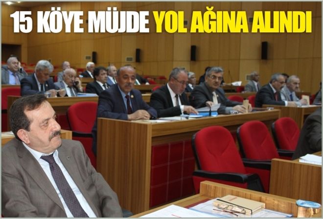 15 KÖYE MÜJDE  YOL AĞINA ALINDI