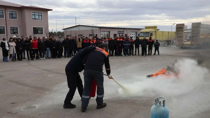 Özel İdare’de Yangın Tatbikatı