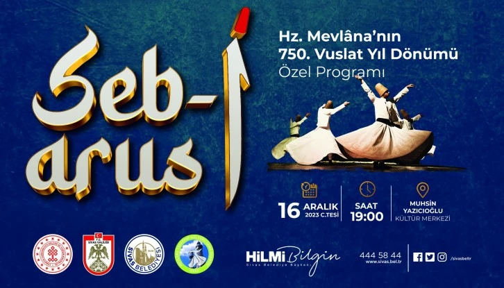 Sivas'ta Mevlana Anılacak