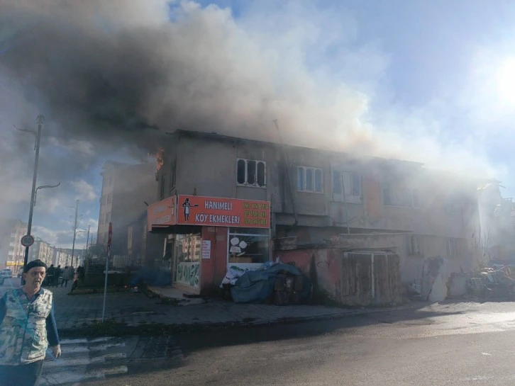 Sivas'ta Korkutan Yangın