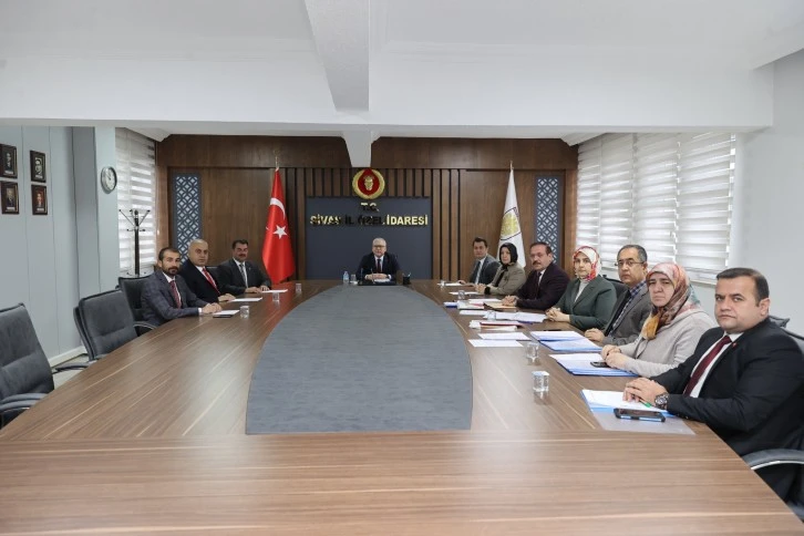 Sivas'ta Gündem Maddeleri Görüşüldü