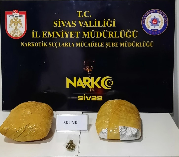 Sivas’ta Uyuşturucu Operasyonu