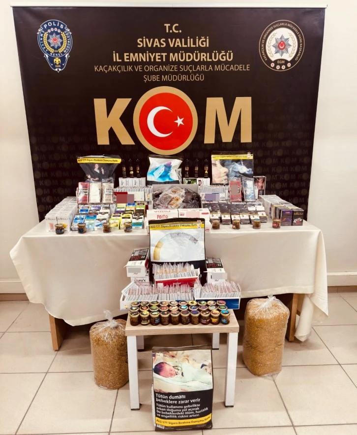 Sivas'ta Kaçakçılara Ağır Darbe