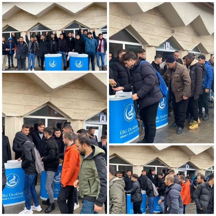 Sivas Ülkü Ocakları’ndan Şehitler İçin İkram