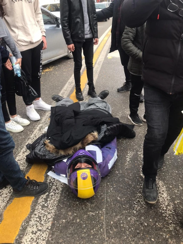 Sivas'ta Kaza Yapan Motokurye İçin Seferber Oldular