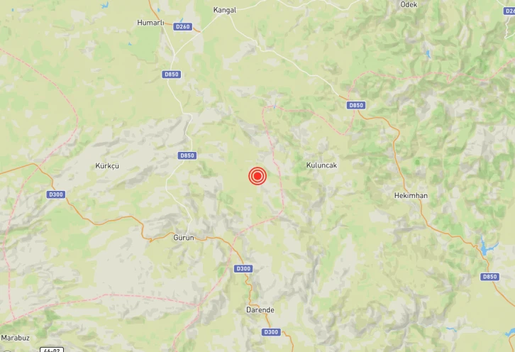 Sivas’ta Yine Deprem Oldu