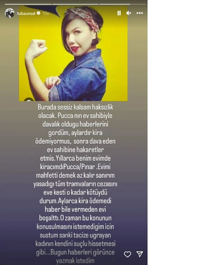 Tuba Ünsal Da Pucca Ve Ev Sahibi Krizine Dahil Oldu!