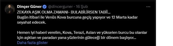 Astrolog Dinçer Güner 'Müjdem Var' Diyerek Duyurdu!