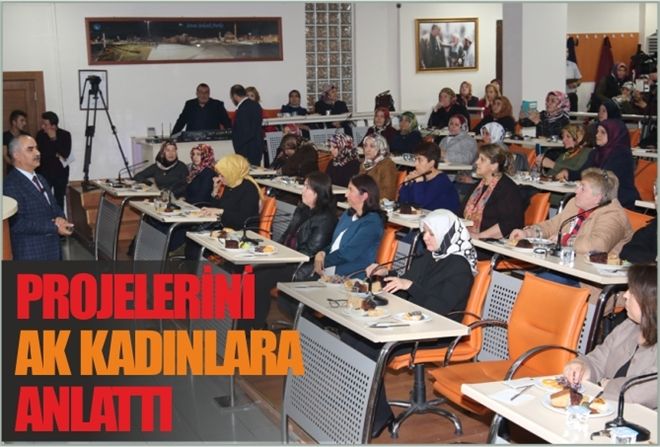 AK KADINLARA  PROJELERİNİ ANLATTI