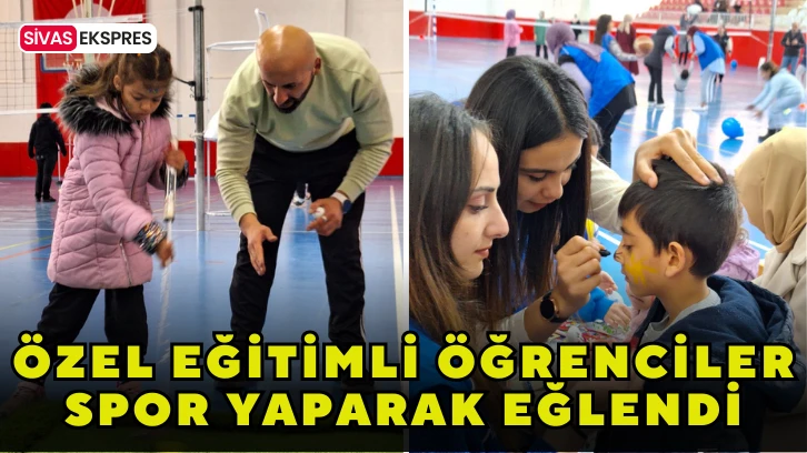Özel Eğitimli Öğrenciler Spor Yaparak Eğlendi