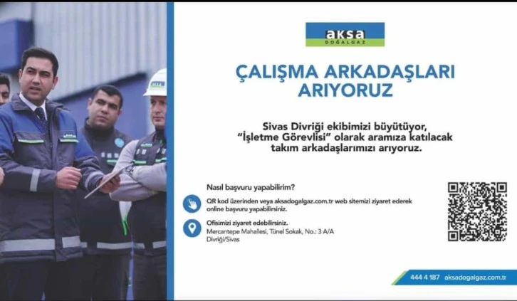 O Kurum Sivas’ta Personel Alacak