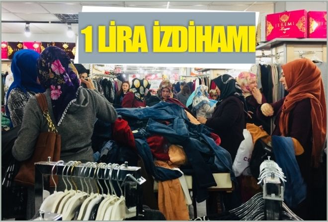 1 LİRA İZDİHAMI