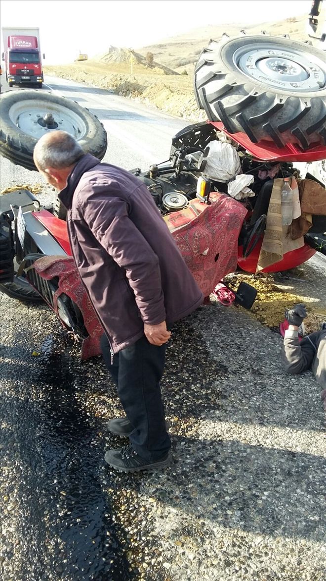 GÖLOVA´da TRAFİK KAZASI:1 YARALI