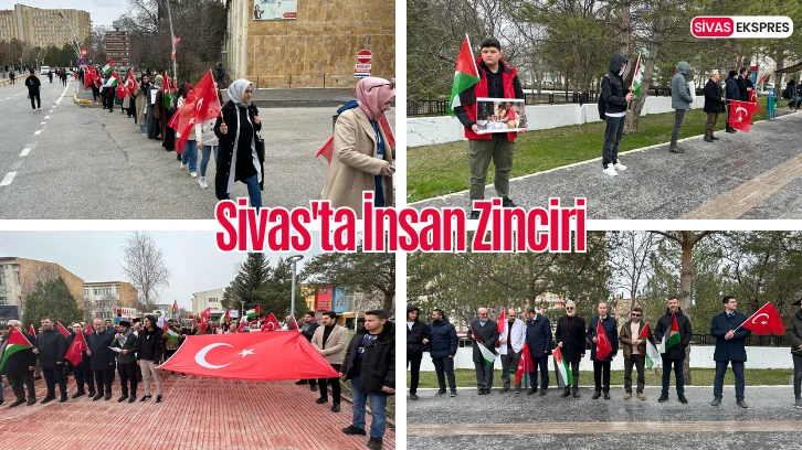 Sivas'ta İnsan Zinciri