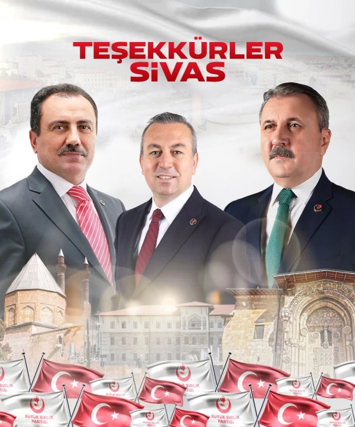 BBP Sivas'ta Emaneti Geri Aldı