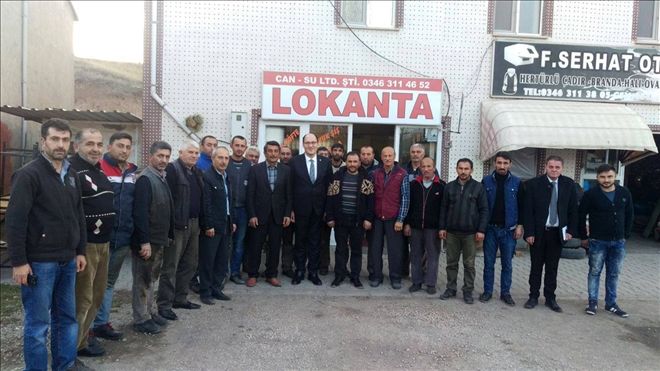 KAYMAKAM UZUNOĞLU ESNAFLA BİR ARAYA GELDİ