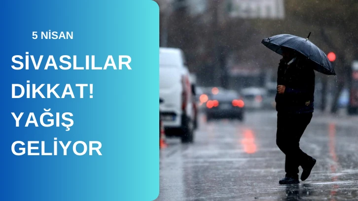 Sivaslılar Dikkat! Yağış Geliyor