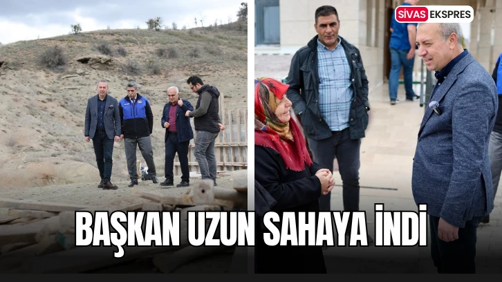 Başkan Uzun Sahaya İndi