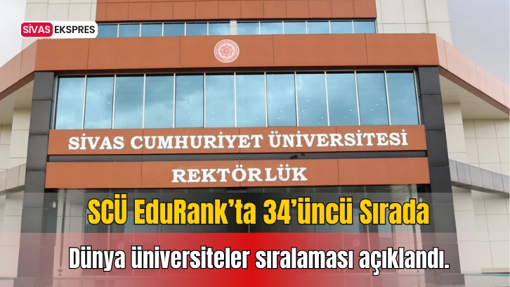 SCÜ EduRank’ta 34’üncü Sırada