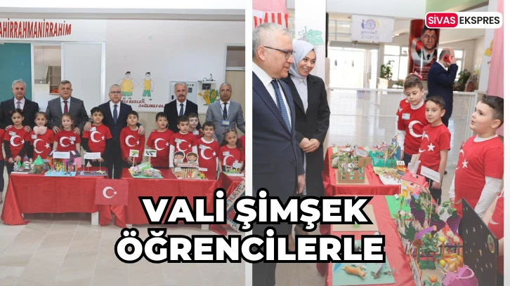 Vali Şimşek Öğrencilerle 