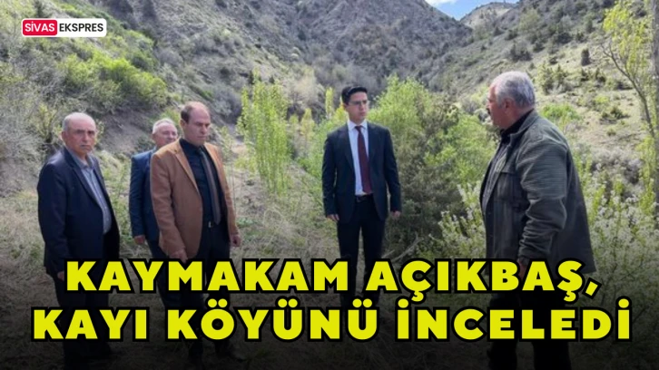 Kaymakam Açıkbaş, Kayı Köyünü İnceledi