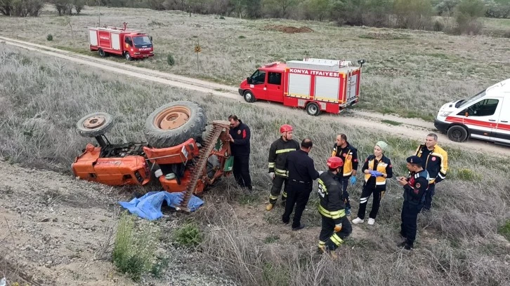 Devrilen Traktörün Altında Kalan Sürücü Öldü   