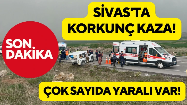 Sivas'ta Korkunç Kaza!