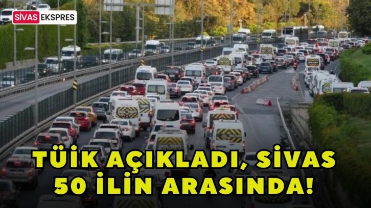 TÜİK Açıkladı, Sivas 50 İlin Arasında!