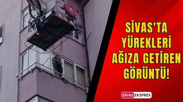 Sivas'ta Yürekleri Ağıza Getiren Görüntü!