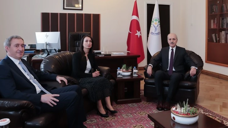 TBMM Başkanı Kurtulmuş'tan DEM Parti'ye ziyaret  