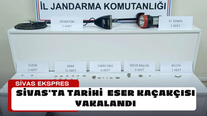 Sivas'ta Tarihi Eser Kaçakçısı Yakalandı