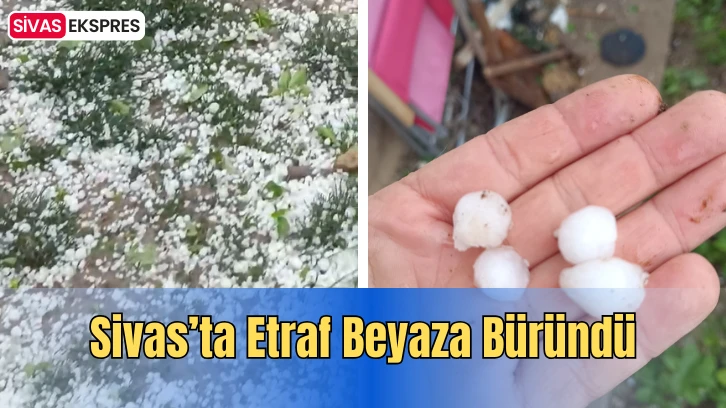 Sivas’ta Etraf Beyaza Büründü