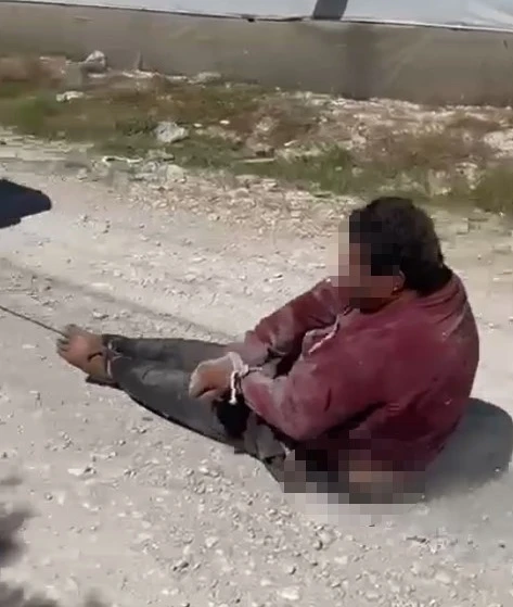 Komşusunu İple Bağlayıp Arabayla Sürükledi!