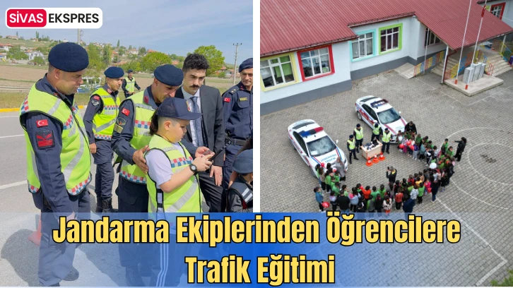 Jandarma Ekiplerinden Öğrencilere Trafik Eğitimi