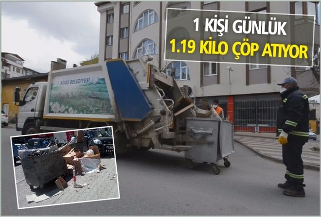 1 KİŞİ GÜNLÜK 1.19 KİLO ÇÖP ATIYOR