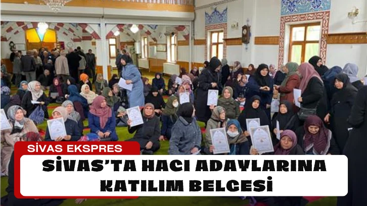 Hacı Adaylarına Katılım Belgesi