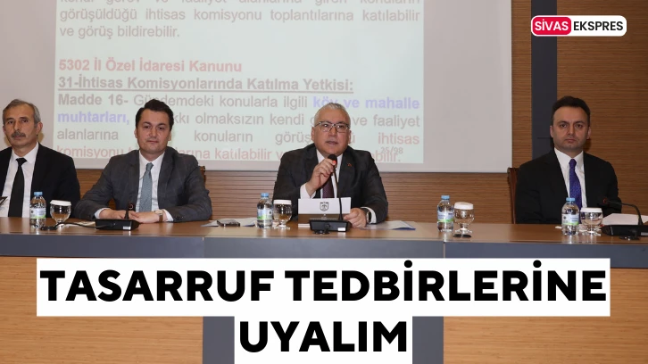Tasarruf Tedbirlerine Uyalım