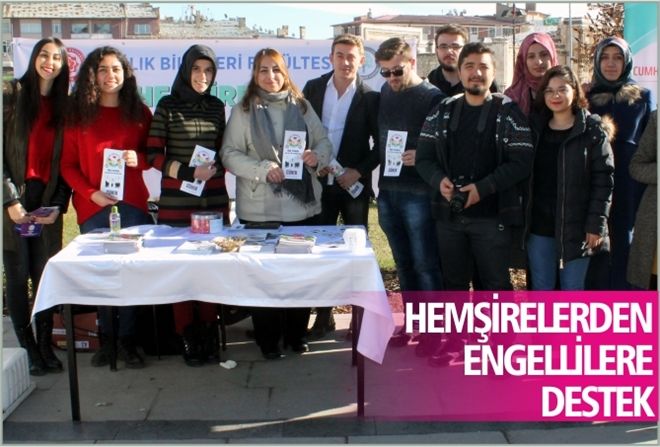 HEMŞİRELERDEN ENGELLİLERE DESTEK