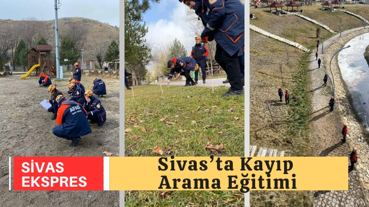 Sivas’ta Kayıp Arama Eğitimi