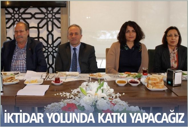 İKTİDAR YOLUNDA KATKI YAPACAĞIZ
