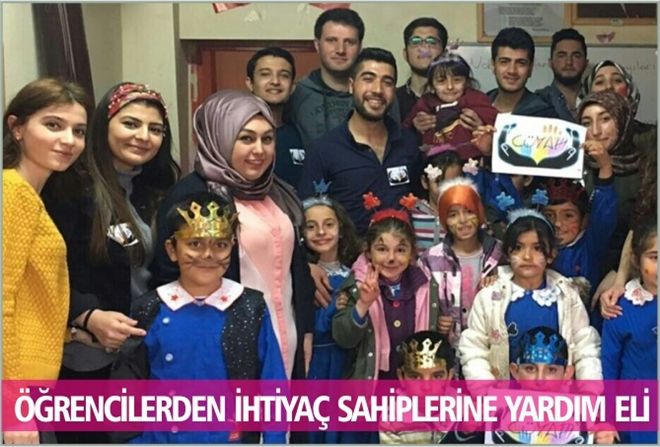 ÖĞRENCİLERDEN İHTİYAÇ SAHİPLERİNE YARDIM ELİ