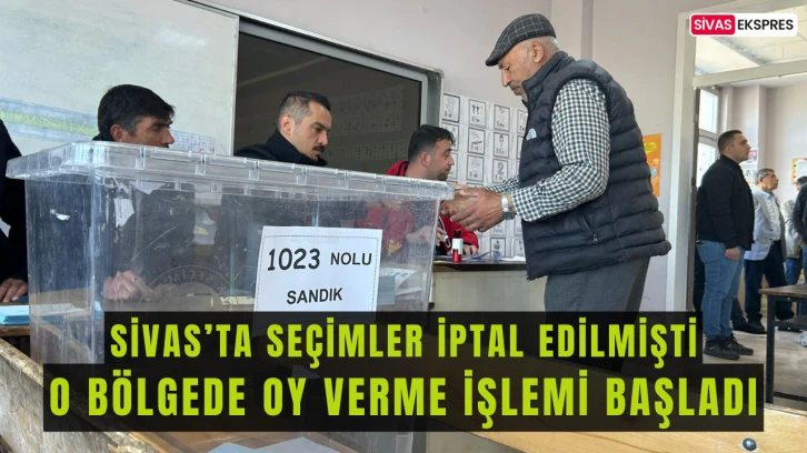 Sivas Güneykaya Beldesi’nde Oy Kullanma İşlemi Başladı