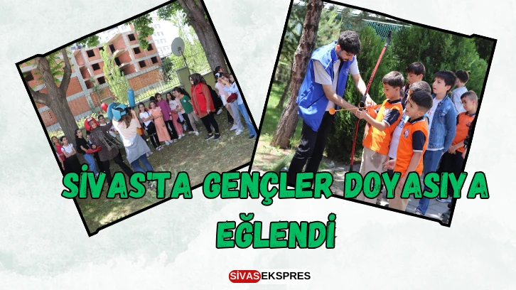 Sivas'ta Gençler Doyasıya Eğlendi