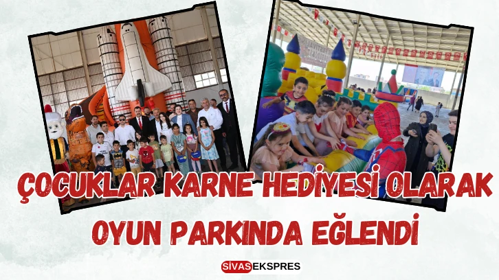 Çocuklar Karne Hediyesi Olarak Oyun Parkında Eğlendi